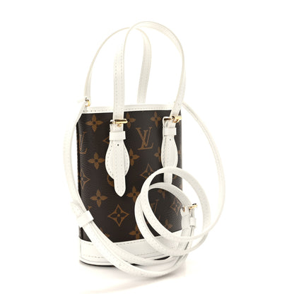 Louis Vuitton Monogram LV Match Nano Bucket Bag White 4 of 10