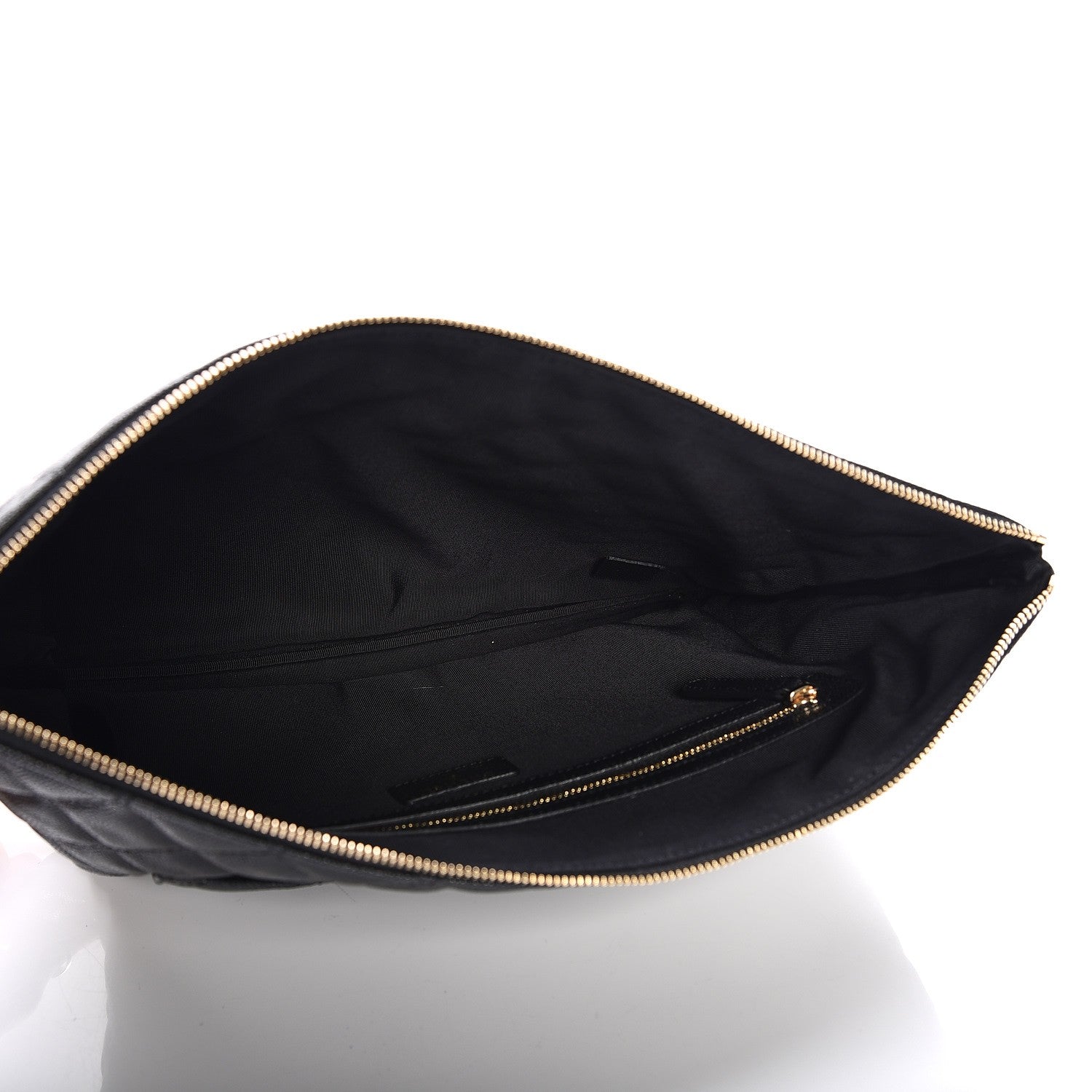 Chanel Caviar Quilted Large Cosmetic Case Black 5 of 8