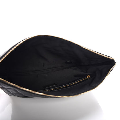 Chanel Caviar Quilted Large Cosmetic Case Black 5 of 8