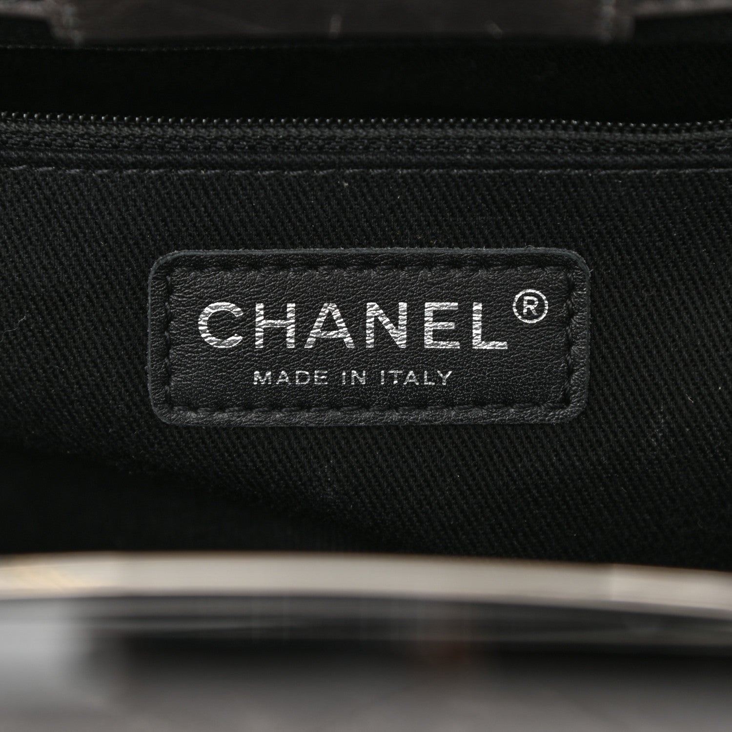 Chanel Glazed Calfskin Quilted Large CC Delivery Tote Grey 6 of 10