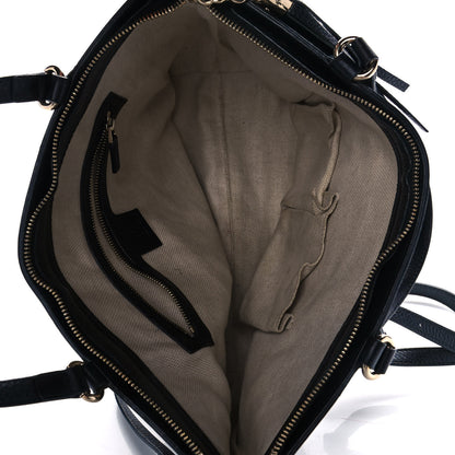 Gucci Pebbled Calfskin Small Soho Top Handle Bag Black 5 of 13