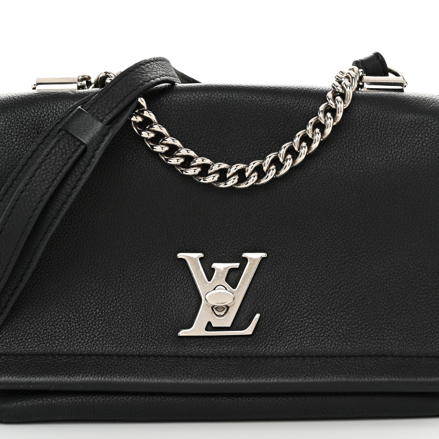 Calfskin Lockme II Chain Bag BB Black