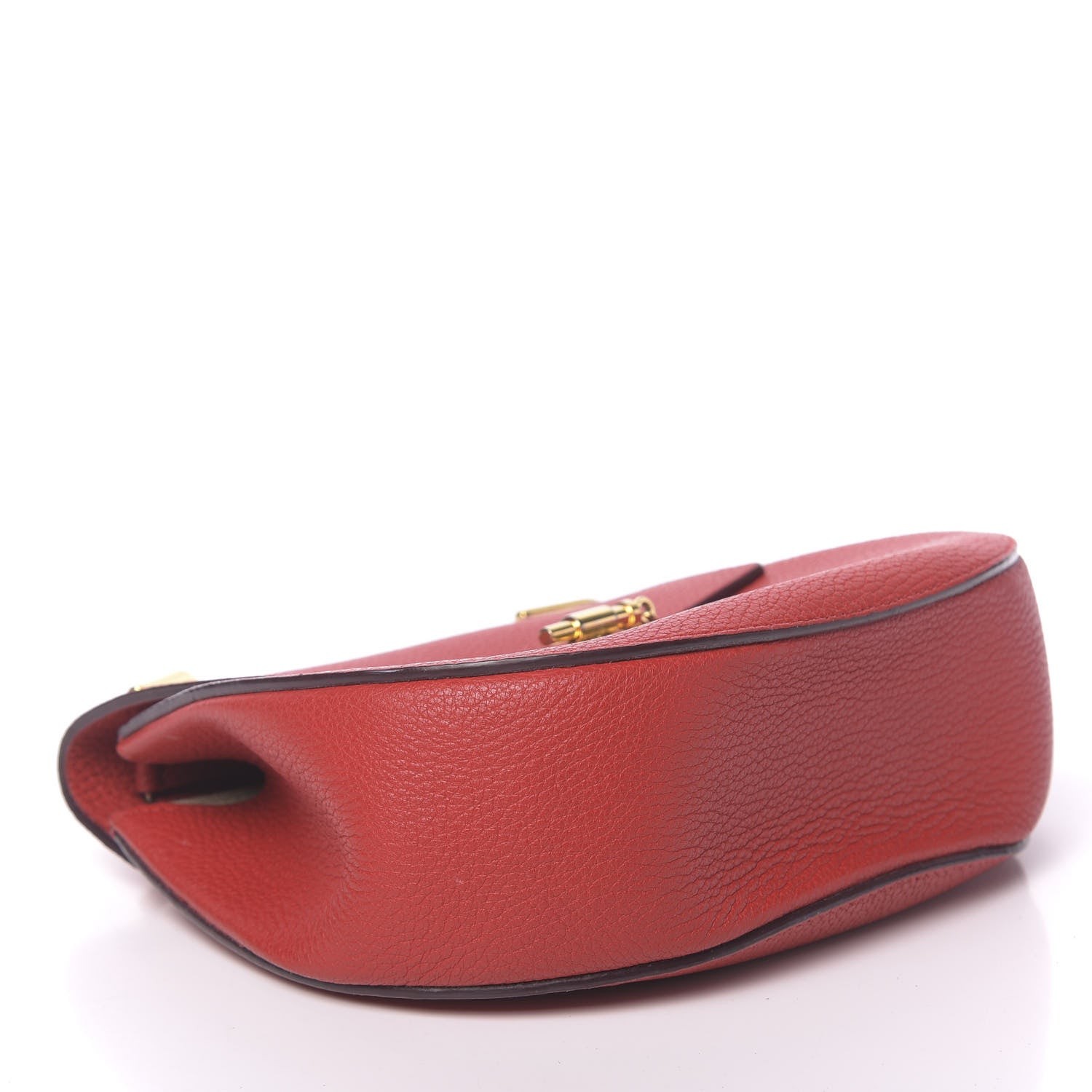 Chloe Grained Lambskin Drew Shoulder Bag Plaid Red 4 of 14