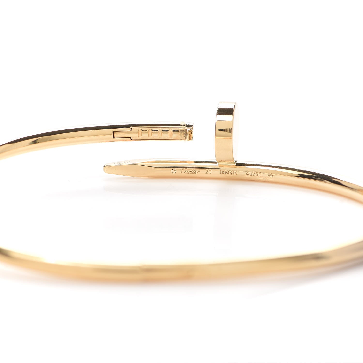 Cartier 18K Yellow Gold Juste Un Clou Bracelet 20 5 of 6