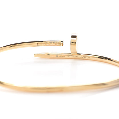 Cartier 18K Yellow Gold Juste Un Clou Bracelet 20 5 of 6