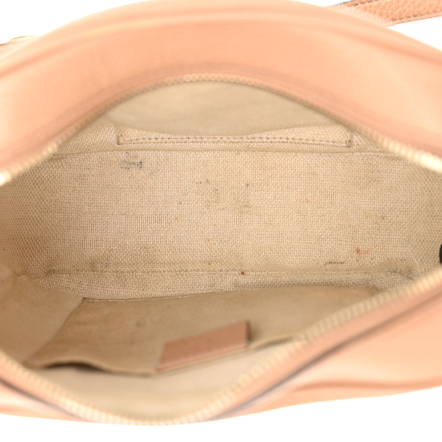 Pebbled Calfskin Small Soho Disco Bag Camelia