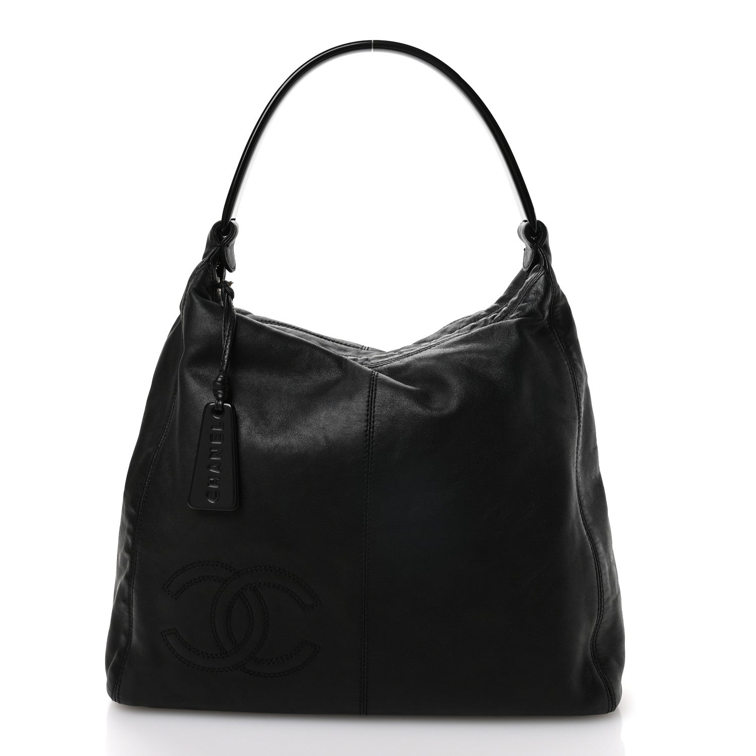 Chanel Calfskin CC Hobo Black 1 of 10