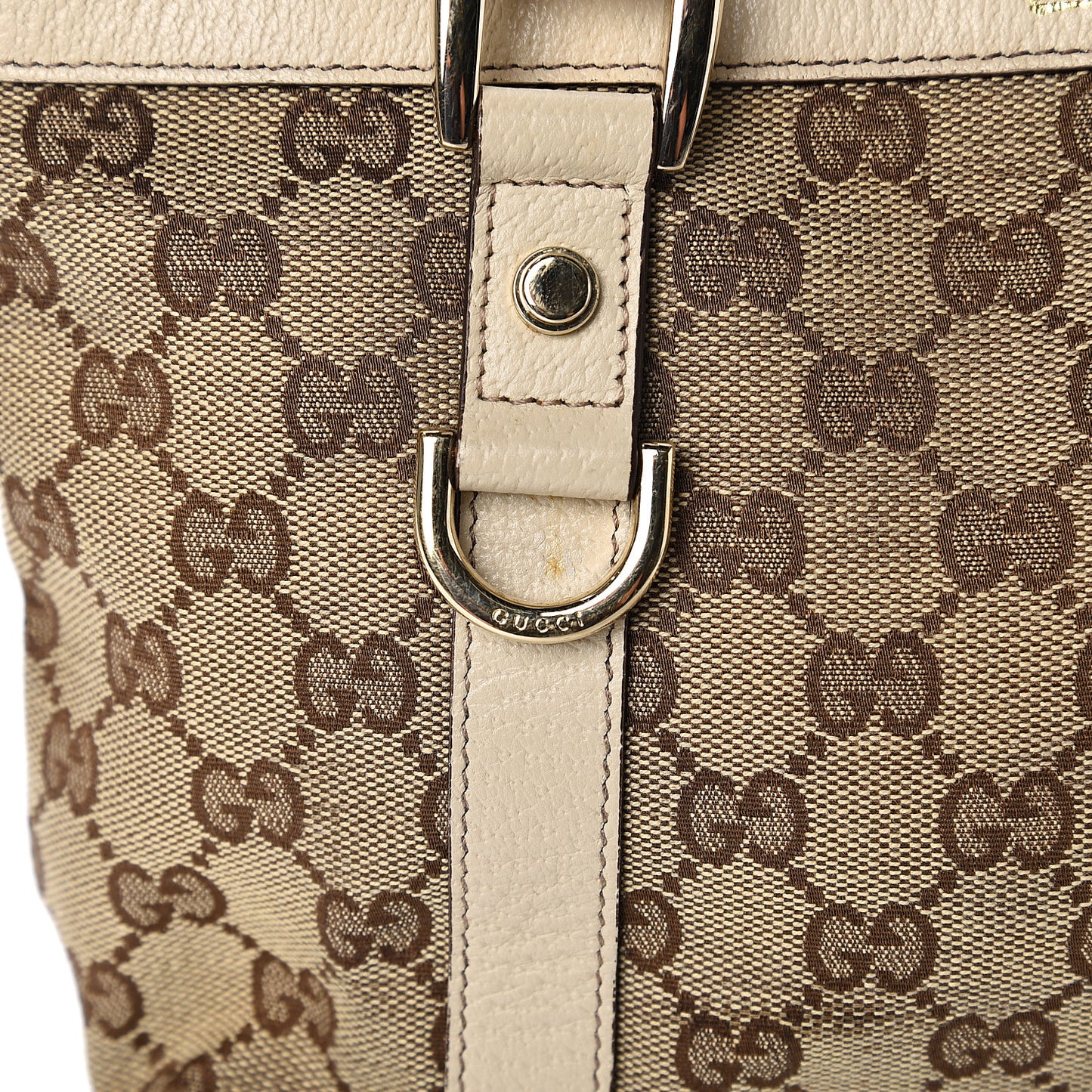 Monogram Small Abbey Tote Off White