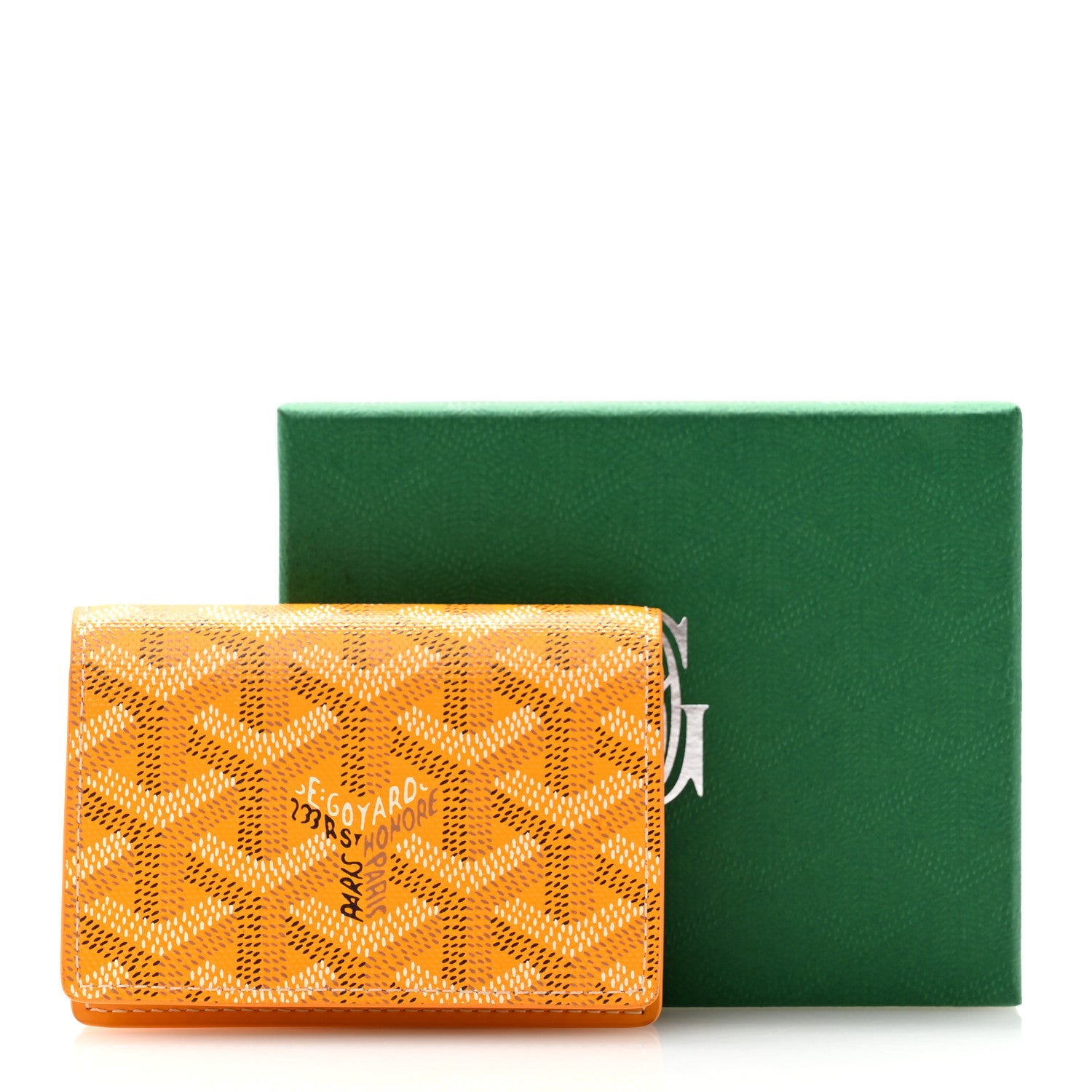 Goyard Goyardine Business Card Holder Yellow 9 of 9