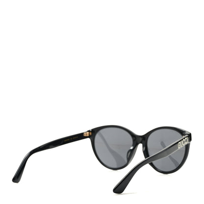 Gucci Round Frame Crystal Sunglasses GG 0419S Black 4 of 7