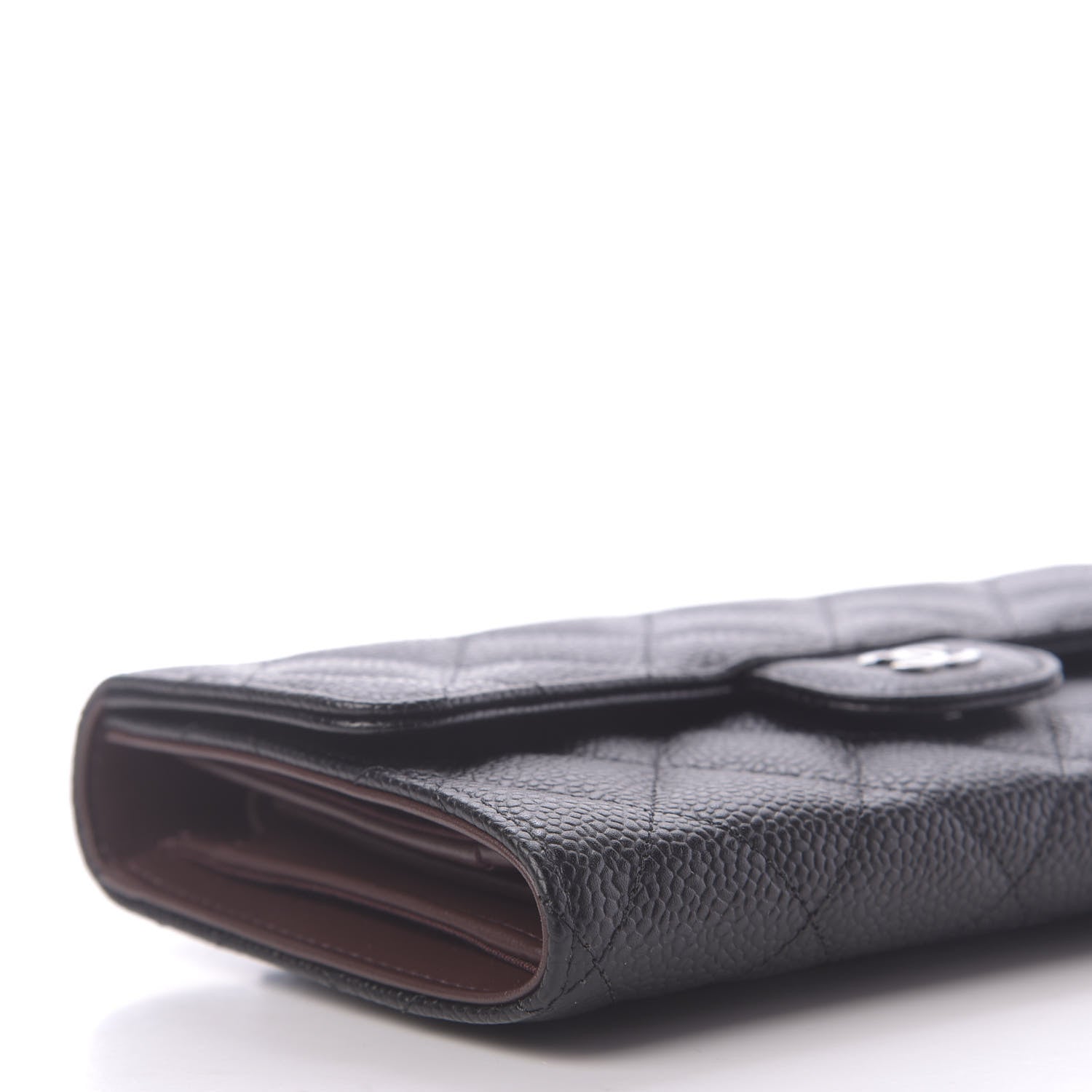 Chanel Caviar Quilted Large Flap Wallet Black 8 of 10