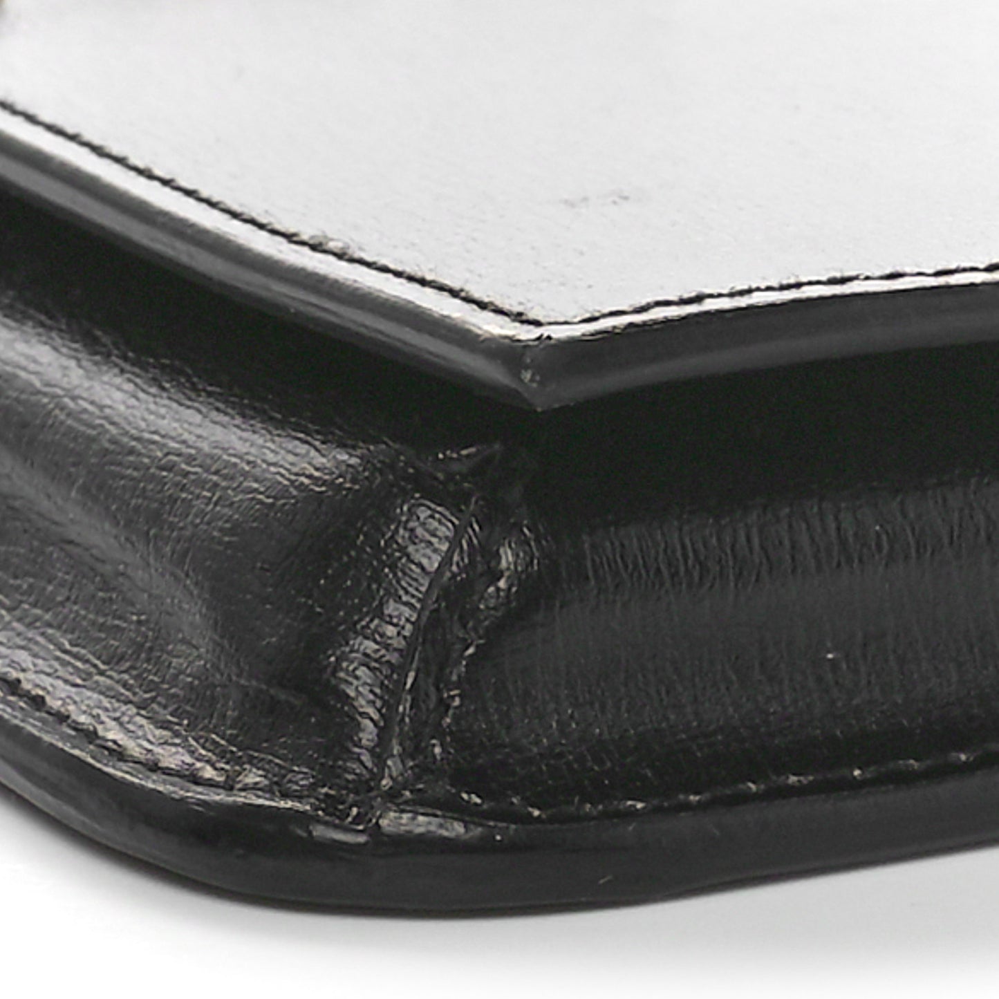 Smooth Calfskin Monogram Phone Holder Crossbody Black