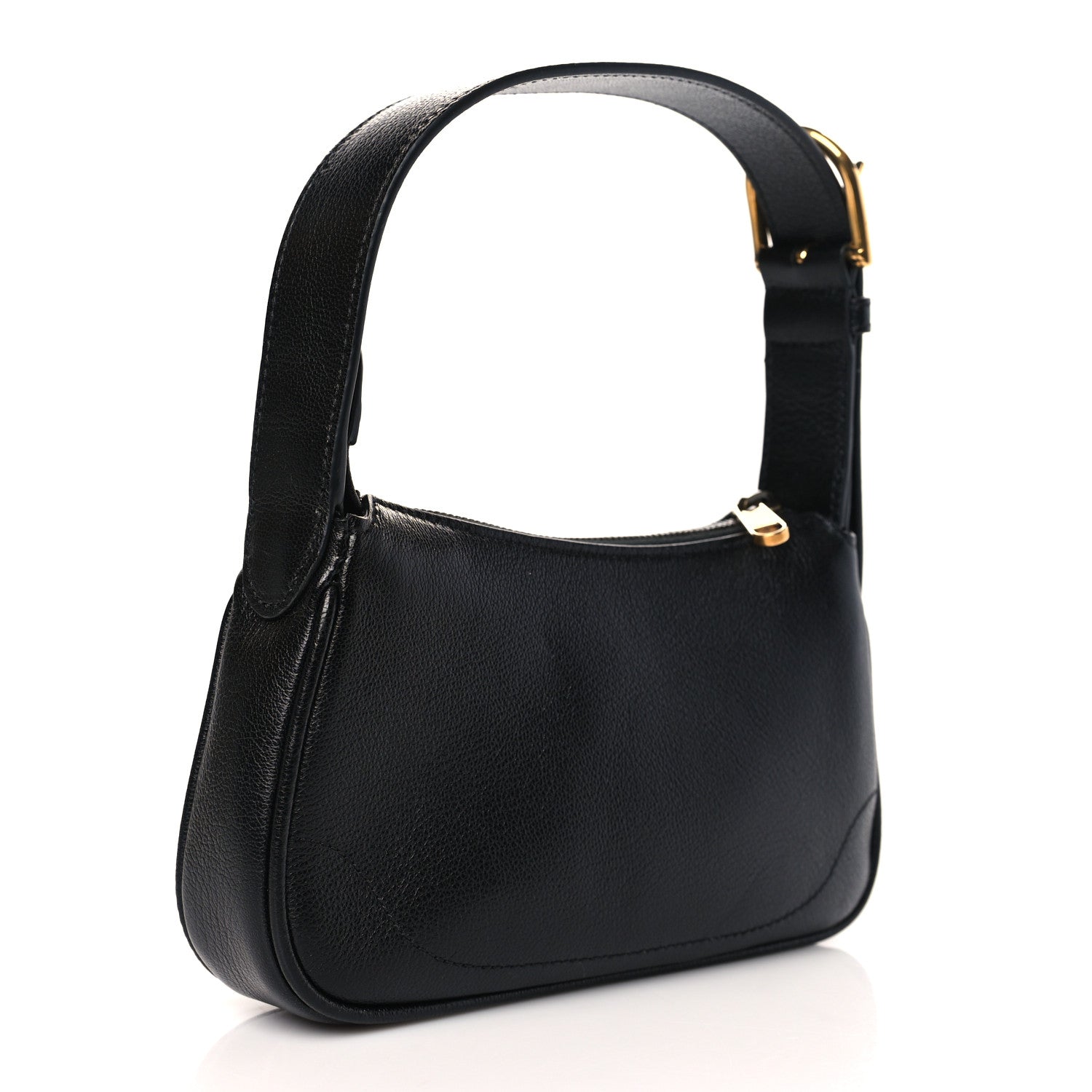 Gucci Goatskin Mini Aphrodite Shoulder Bag Black 3 of 9