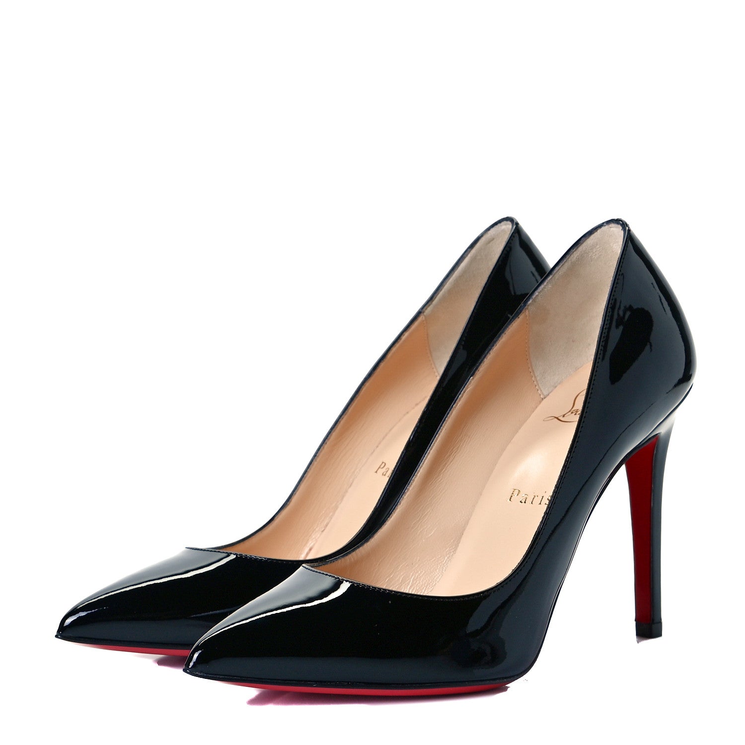 Christian Louboutin Patent Pigalle 100 Pumps 37.5 Black 2 of 9