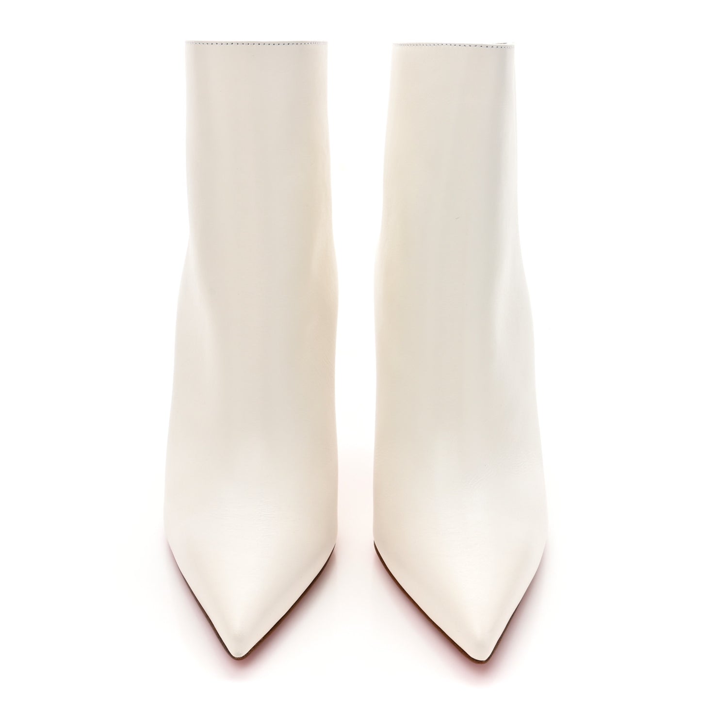 Calfskin Specchio 100 Delicotte Booties 39 Snow Silver
