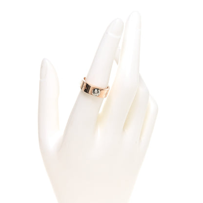 Louis Vuitton Brass Monogram Engraved Nanogram Ring M Pink Gold 2 of 6