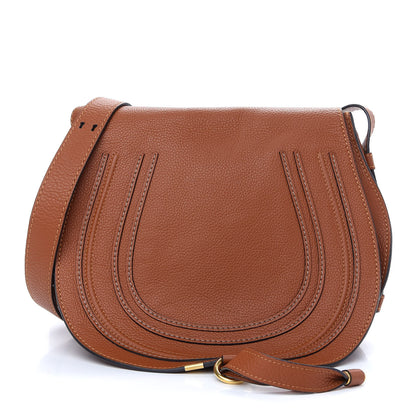 Chloe Calfskin Medium Marcie Round Crossbody Bag Tan 1 of 8