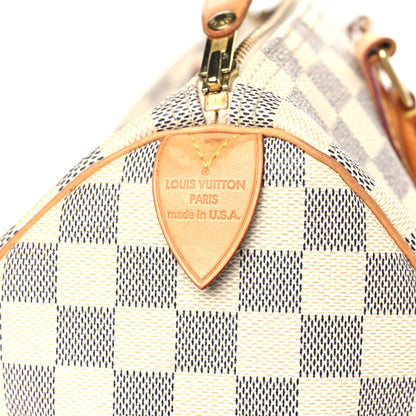Louis Vuitton Damier Azur Speedy 30 6 of 13