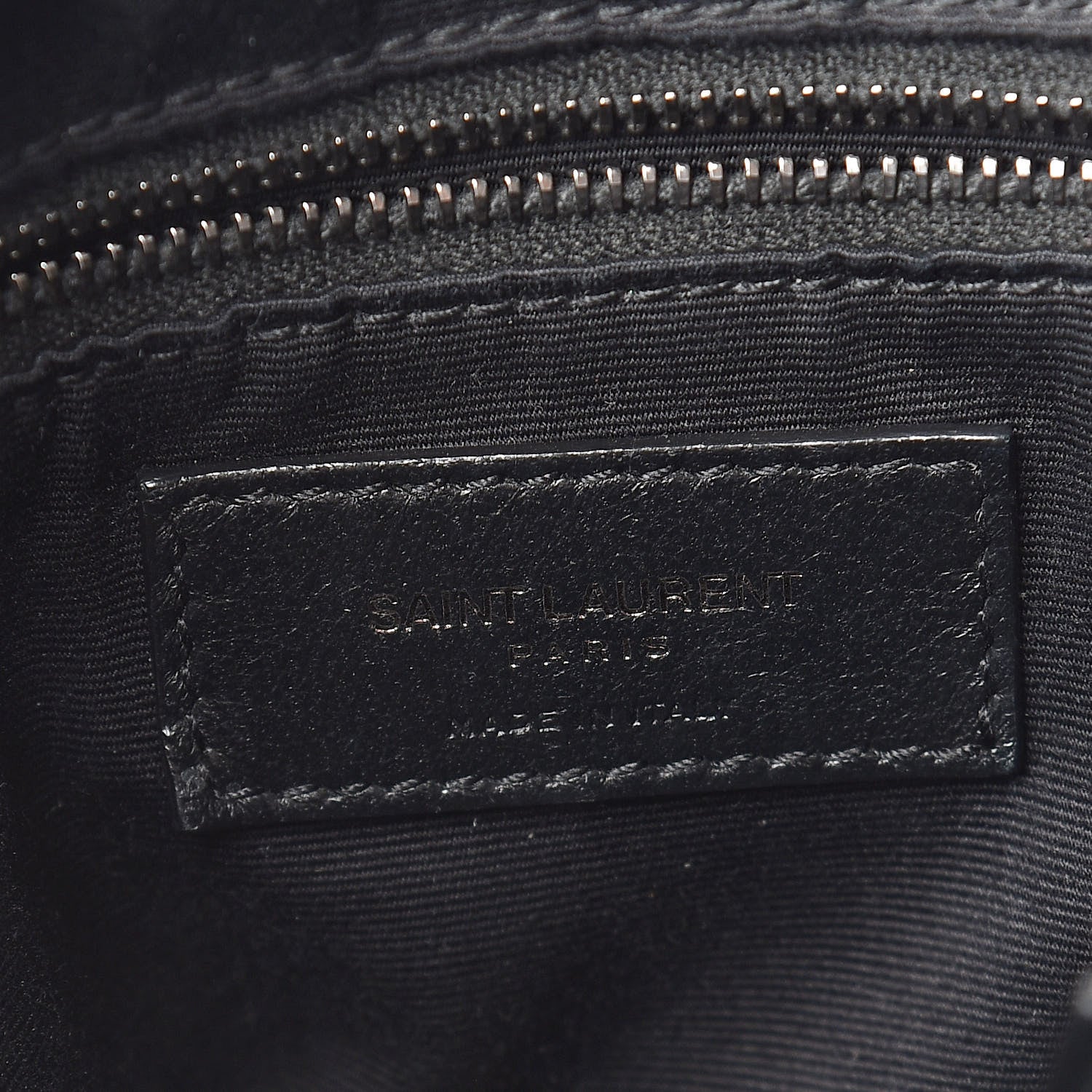 Saint Laurent Crinkled Calfskin Matelasse Monogram Niki Shopper Tote Dark Smog 6 of 10