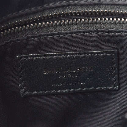 Saint Laurent Crinkled Calfskin Matelasse Monogram Niki Shopper Tote Dark Smog 6 of 10