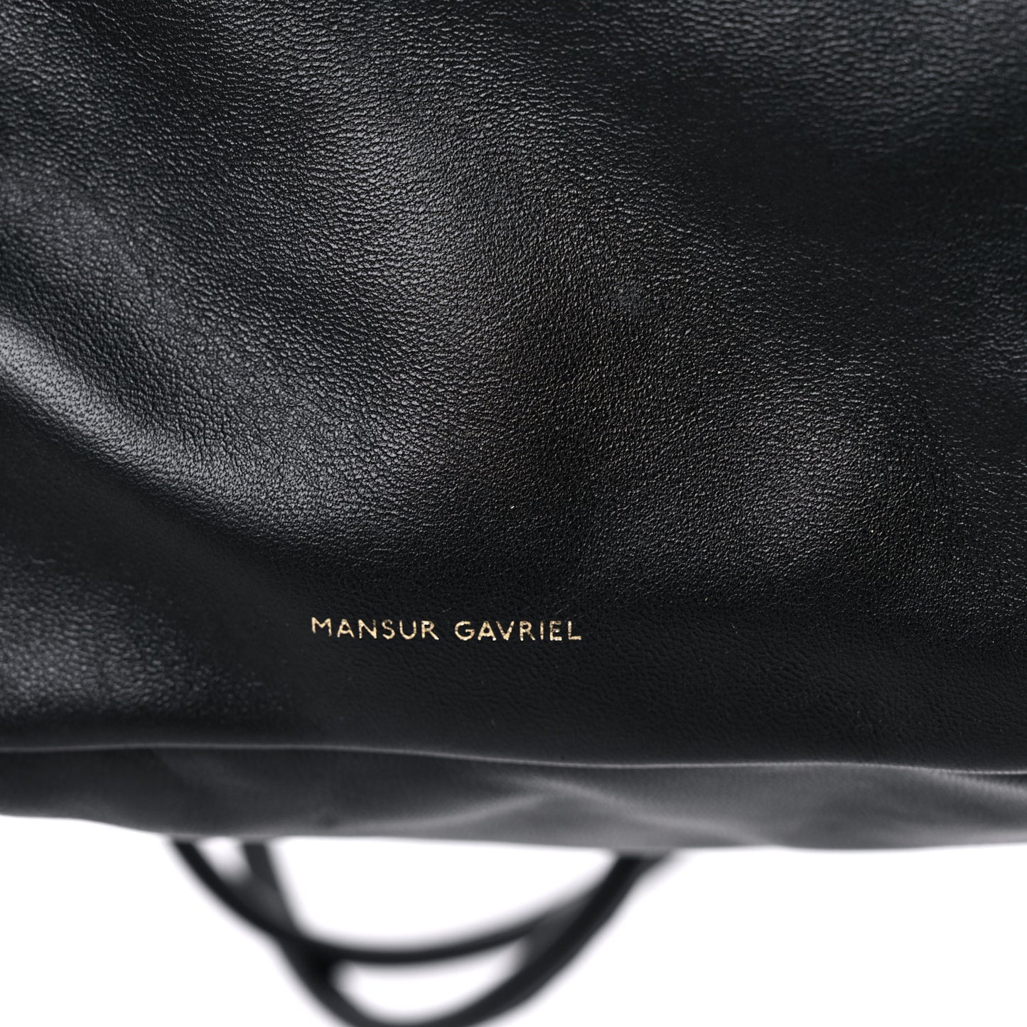 Lambskin Mini Cloud Clutch Black Flamma