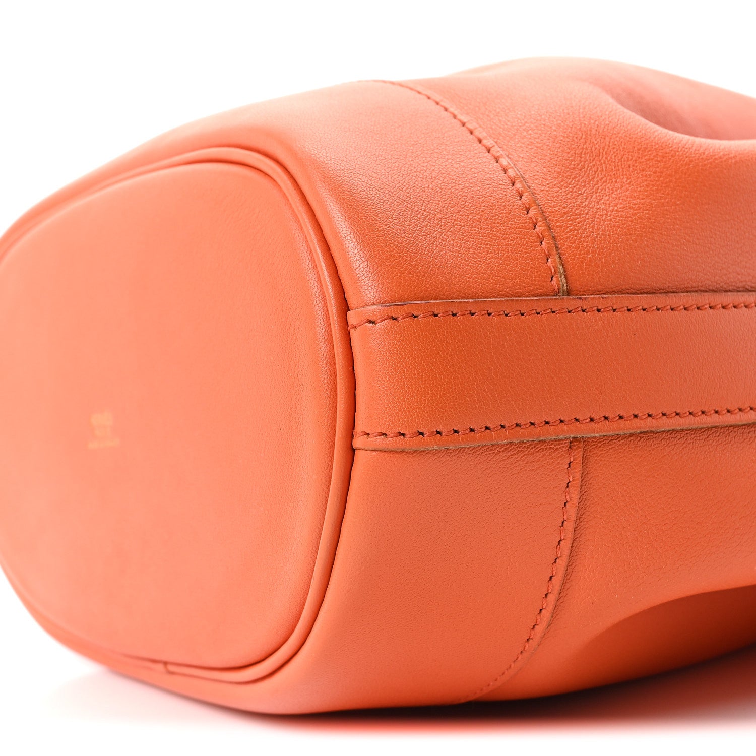 Hermes Swift Market Drawstring Bag Orange 8 of 8