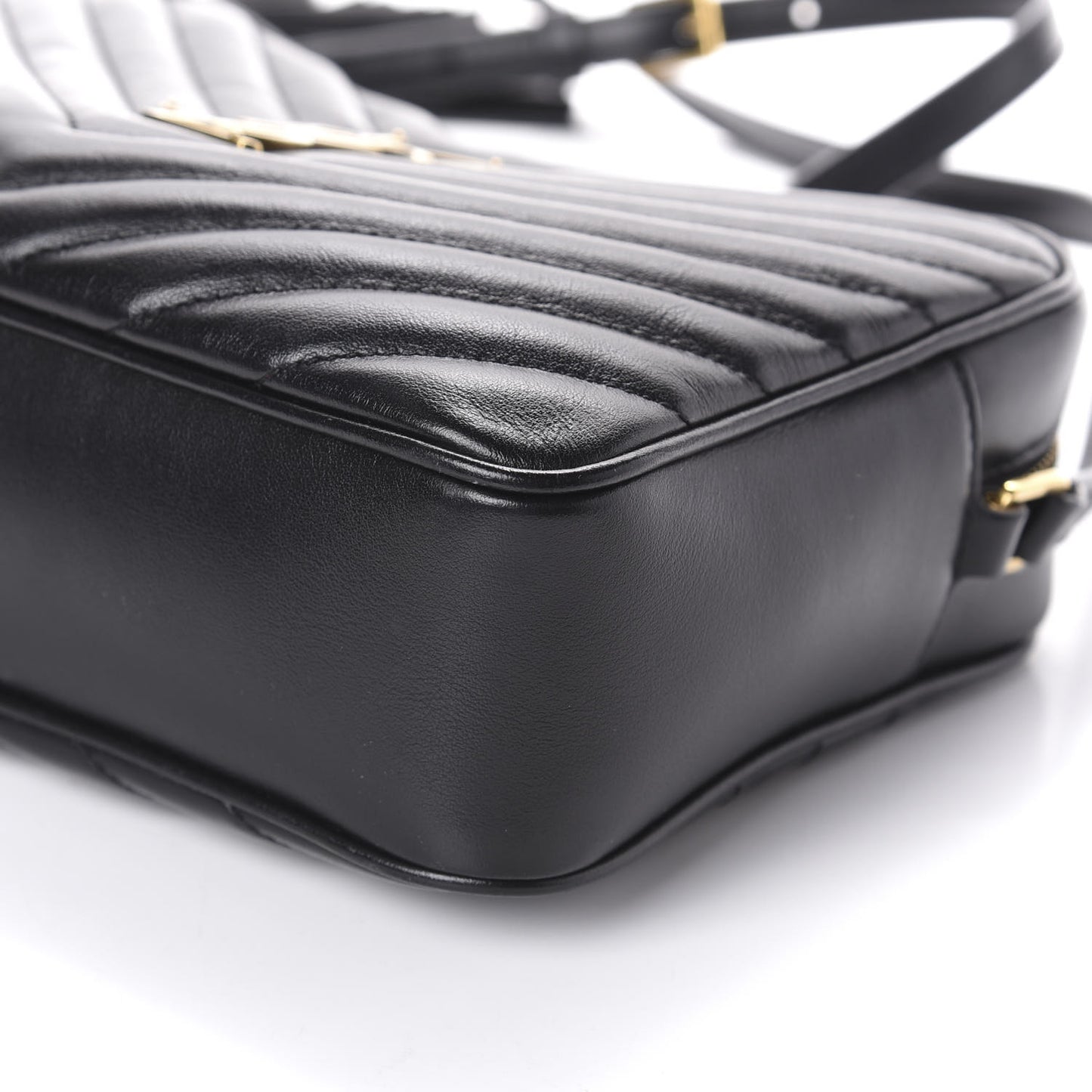 Calfskin Matelasse Monogram Lou Camera Bag Black