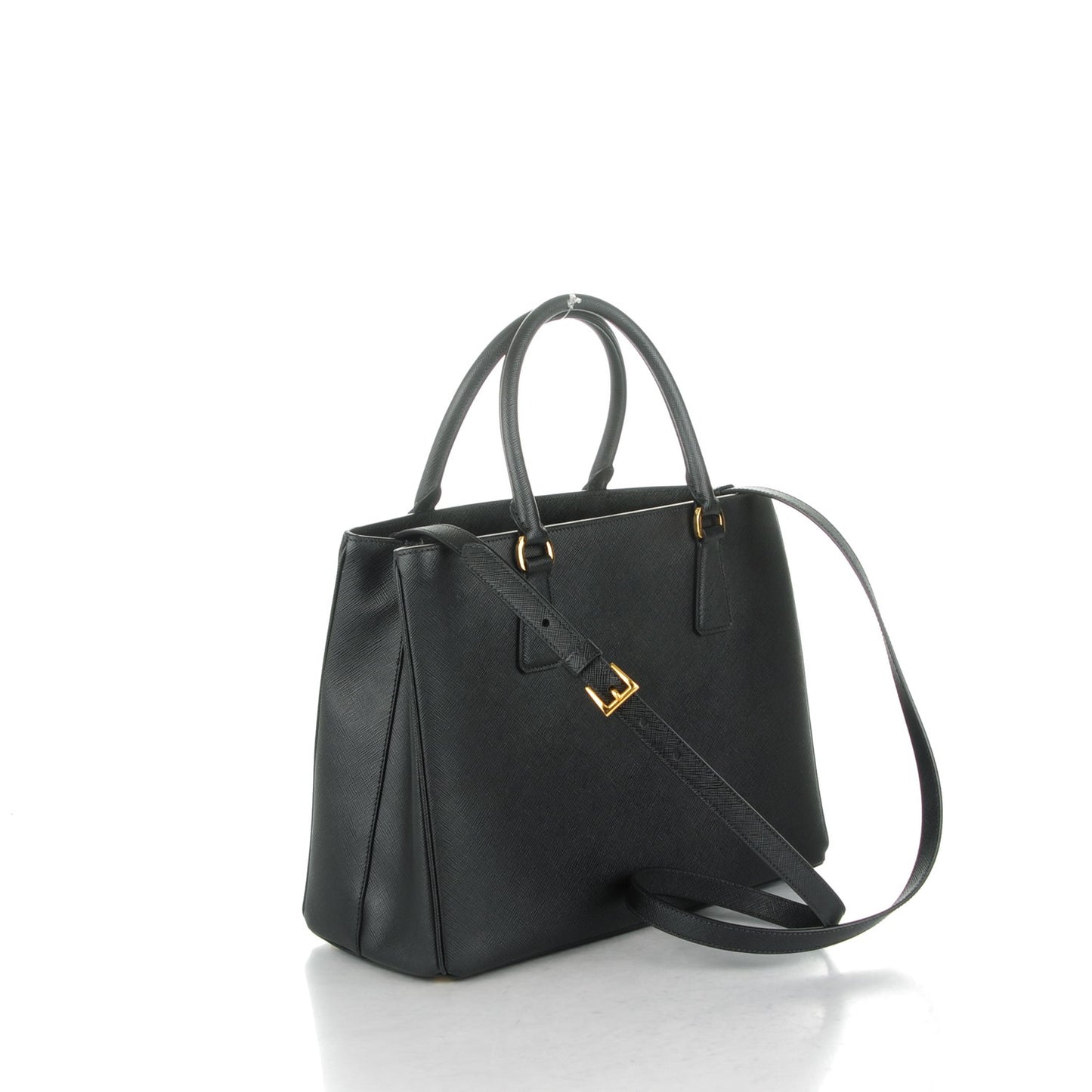 Saffiano Lux Medium Tote Nero Black