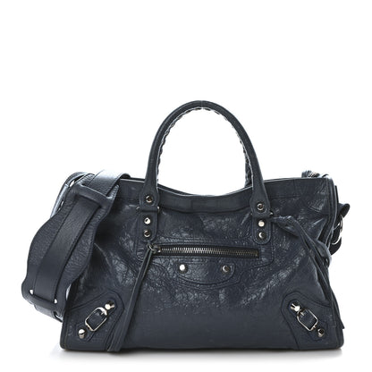 Balenciaga Agneau Classic Silver Hardware S City Bleu Persan 1 of 12