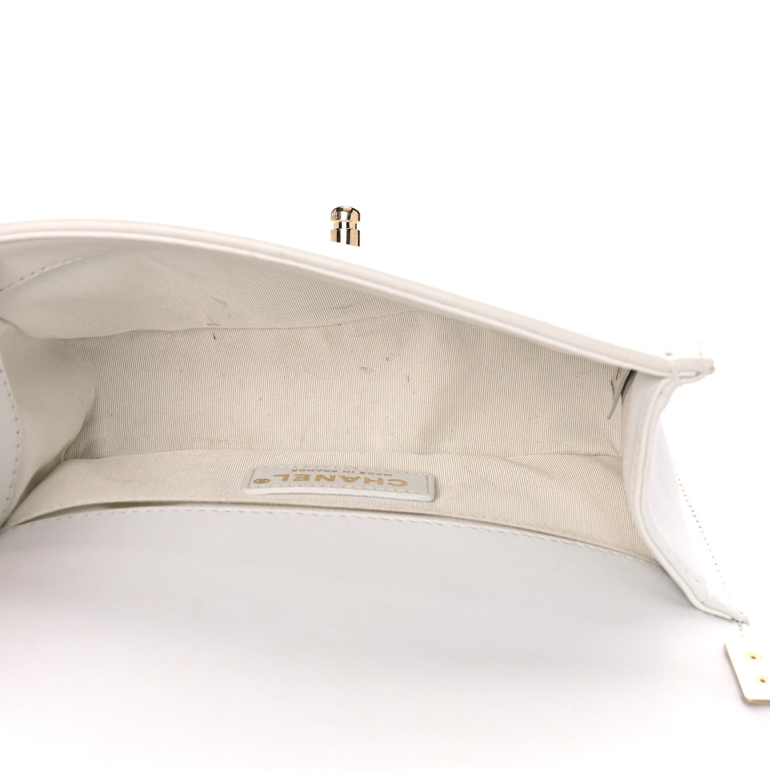 Chanel Calfskin Quilted Small Boy Flap White 5 of 15
