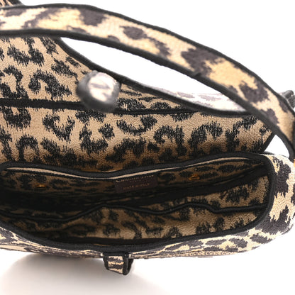 Christian Dior Canvas Mizza Embroidered Saddle Bag Beige Multicolor 5 of 12