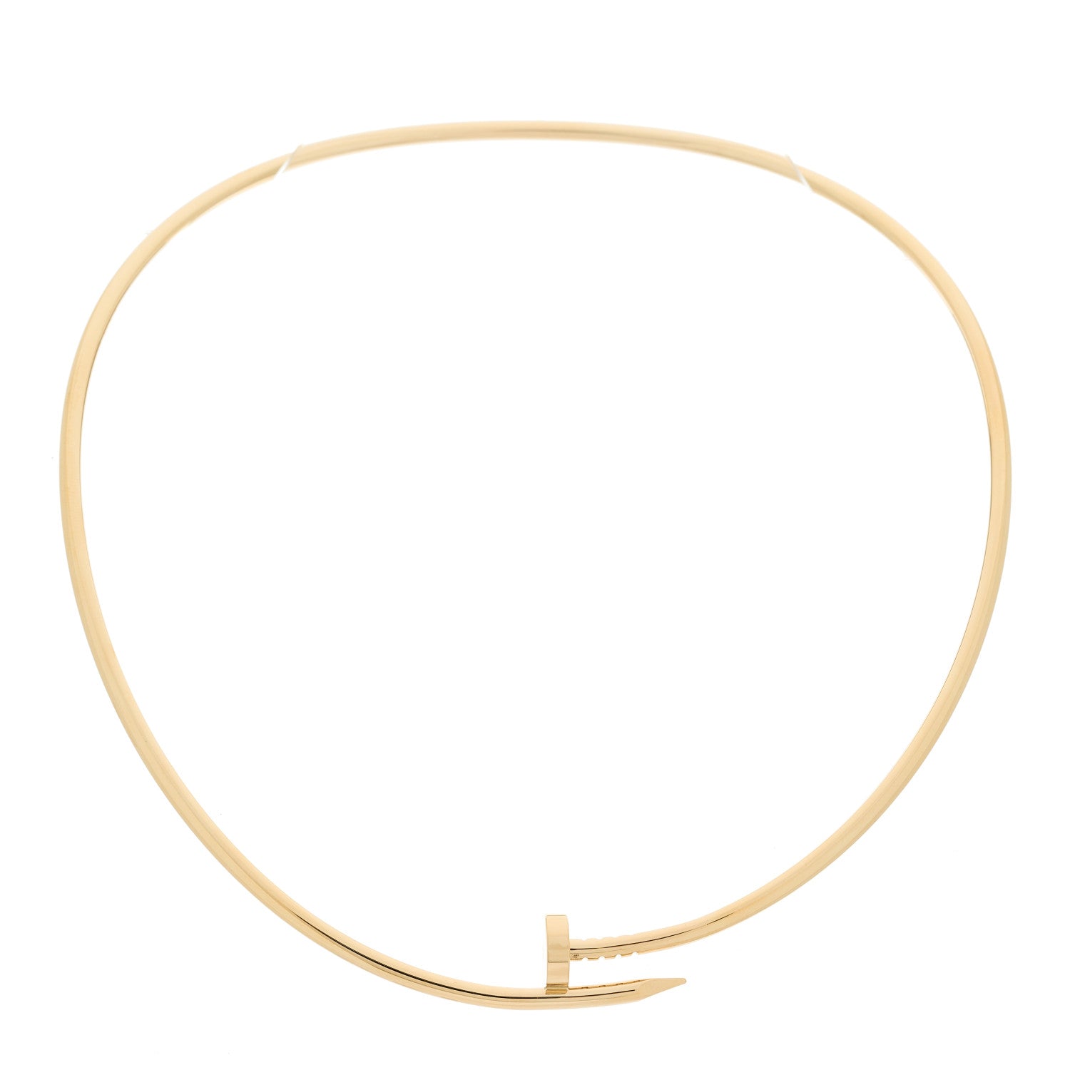 Cartier 18K Yellow Gold 3mm Juste Un Clou Necklace 1 of 5