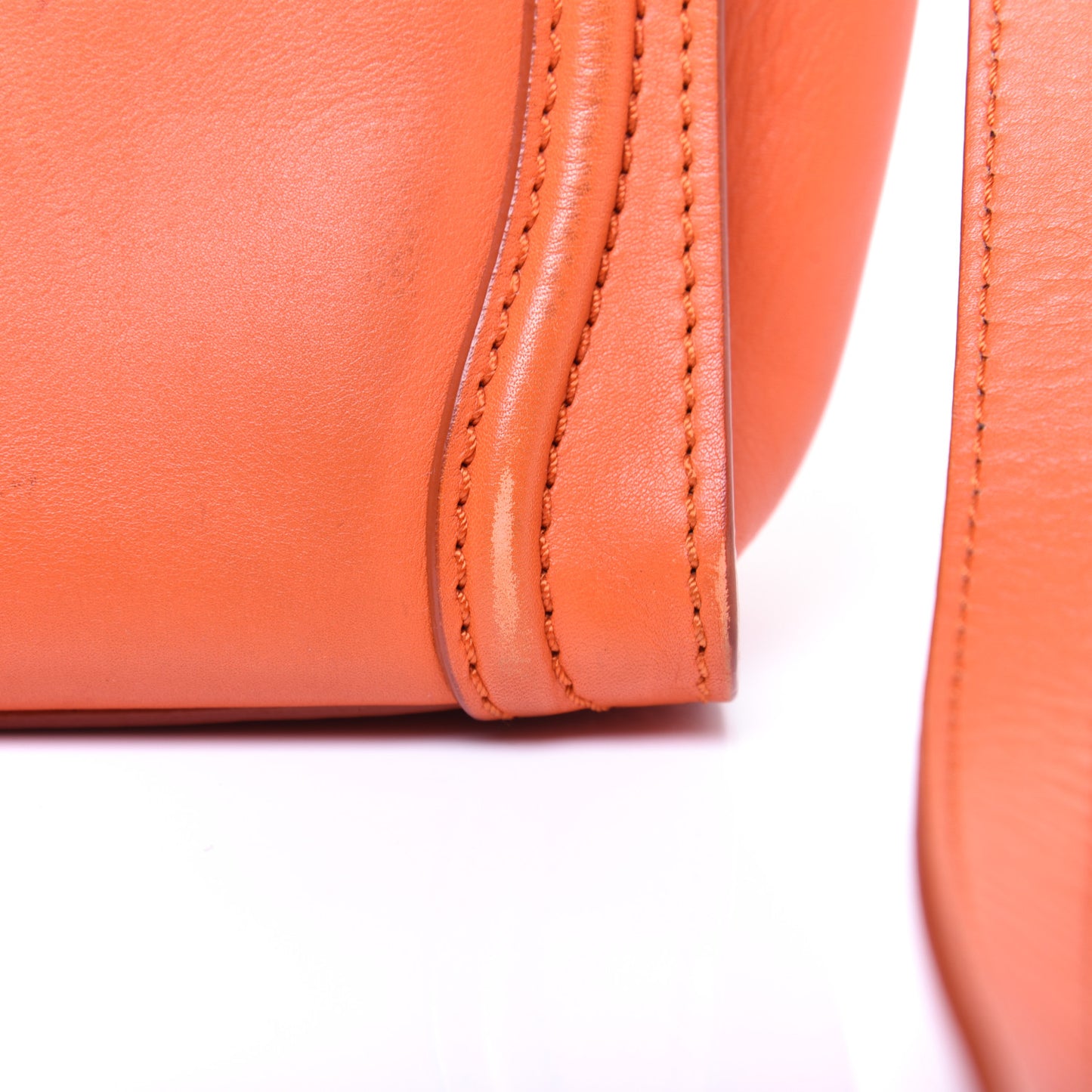 Smooth Calfskin Nano Luggage Orange