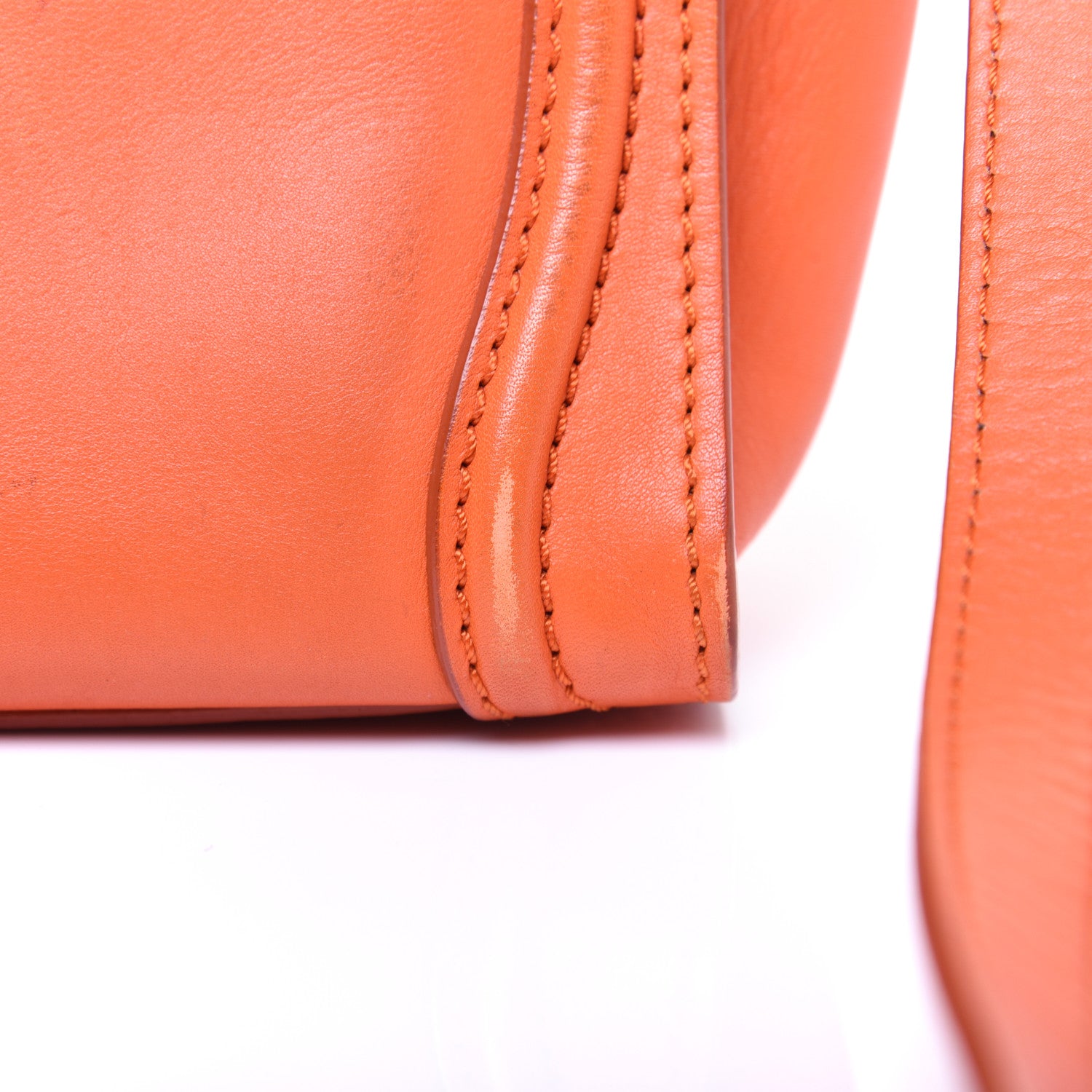 Celine Smooth Calfskin Nano Luggage Orange 18 of 20