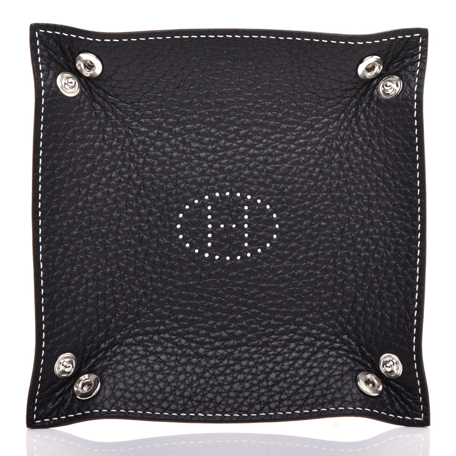 Hermes Taurillon Clemence Mises et Relances Change Tray Black 5 of 7