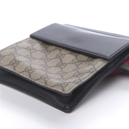 Gucci GG Supreme Monogram Web Belt Bag Black 13 of 17