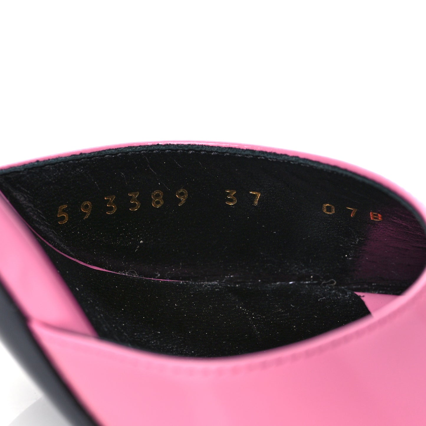 Polished Calfskin Scarlet Mid Heel Slide Sandals 37 Pink Plexi