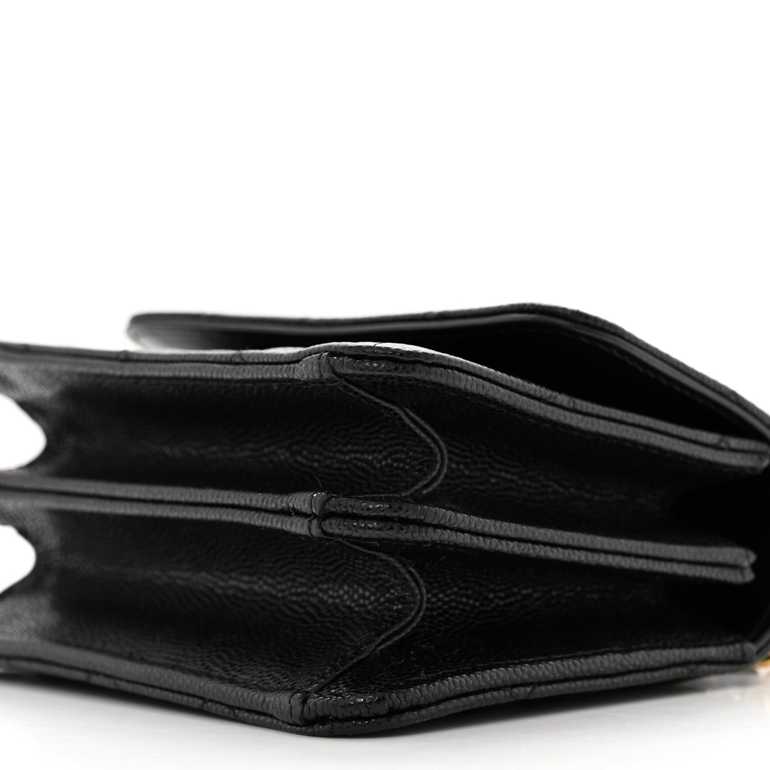 Chanel Shiny Caviar Quilted Clutch With Chain Black 13 of 15