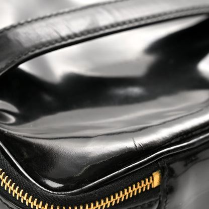 Chanel Patent Vanity Cosmetic Case Black 10 of 10