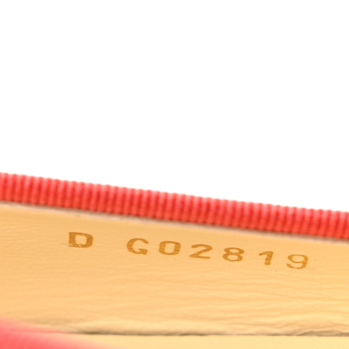 Patent Calfskin CC Cap Toe Ballerina Flats 37.5 Coral