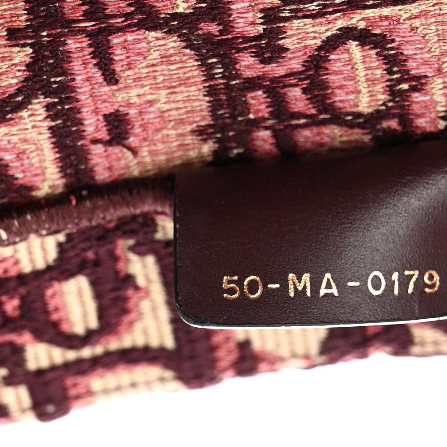 Oblique Large Book Tote Burgundy Multicolor