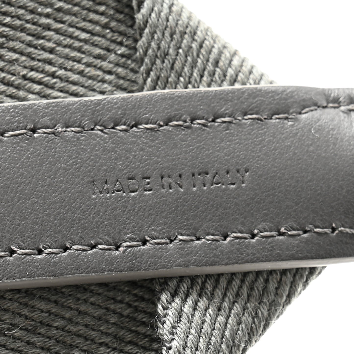 Jacquard Wool Logo Short Strap Grey White