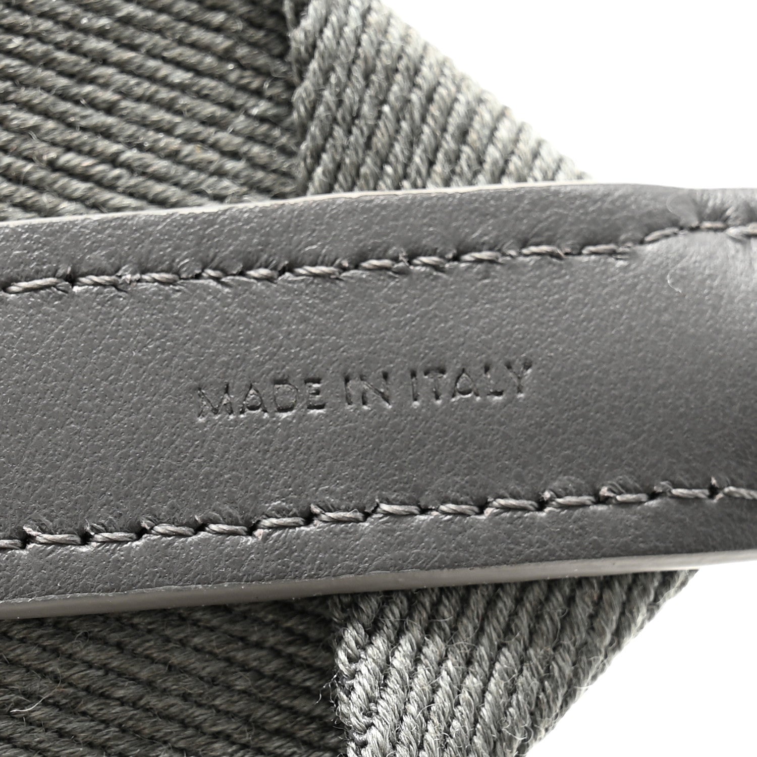 Celine Jacquard Wool Logo Short Strap Grey White 4 of 4