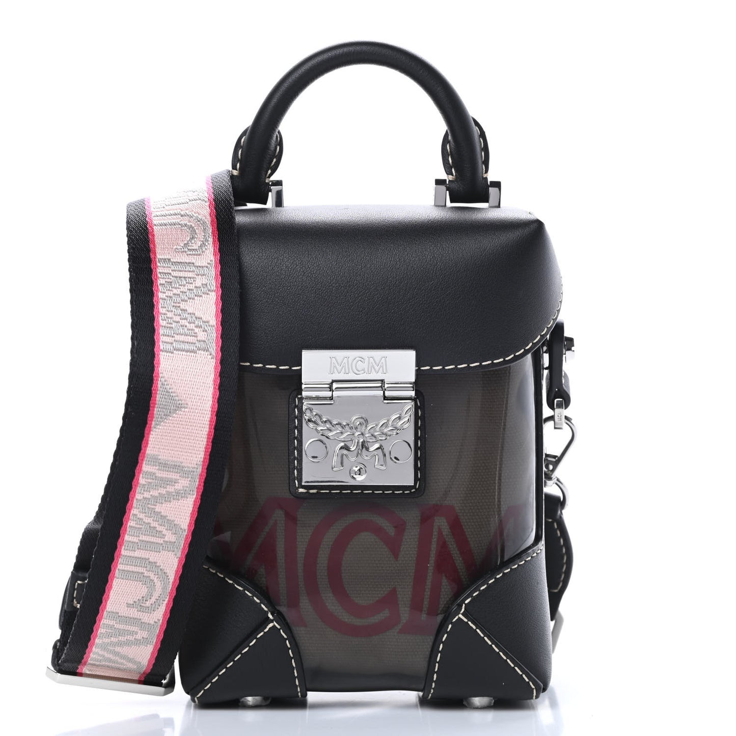 Transparent Mini Berlin Crossbody Black