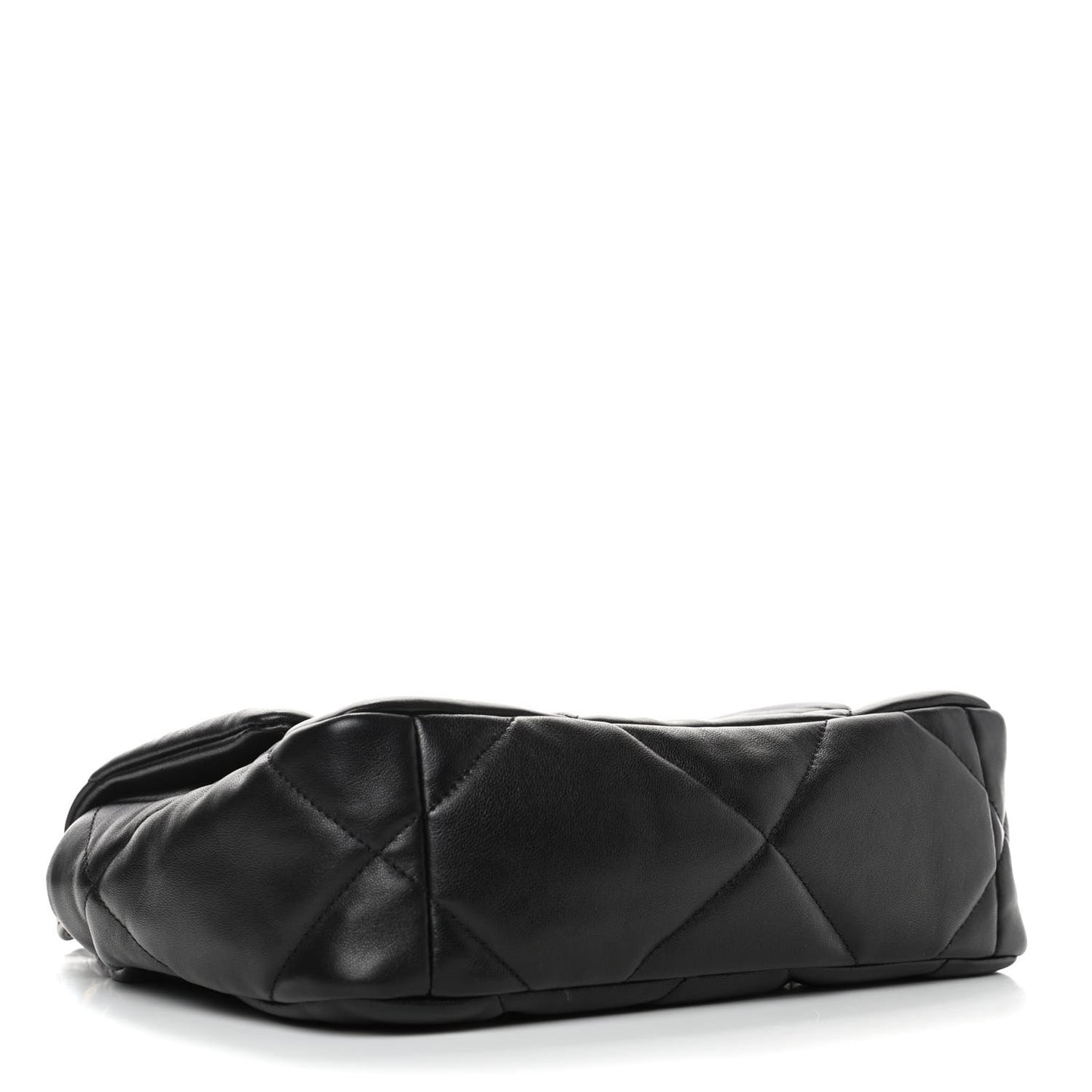 Lambskin Quilted Medium Chanel 19 Flap Black