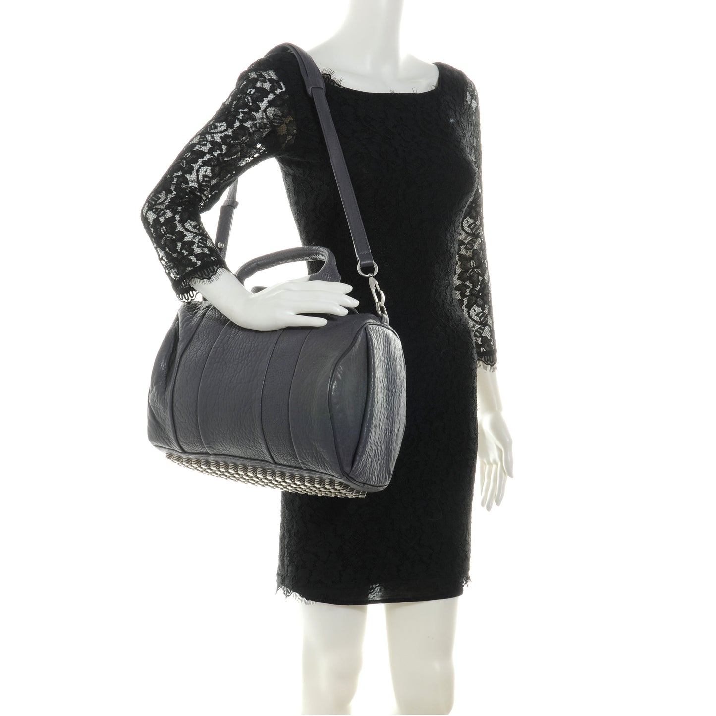 Pebbled Lambskin Rocco Tundra w Antique Silver Hardware
