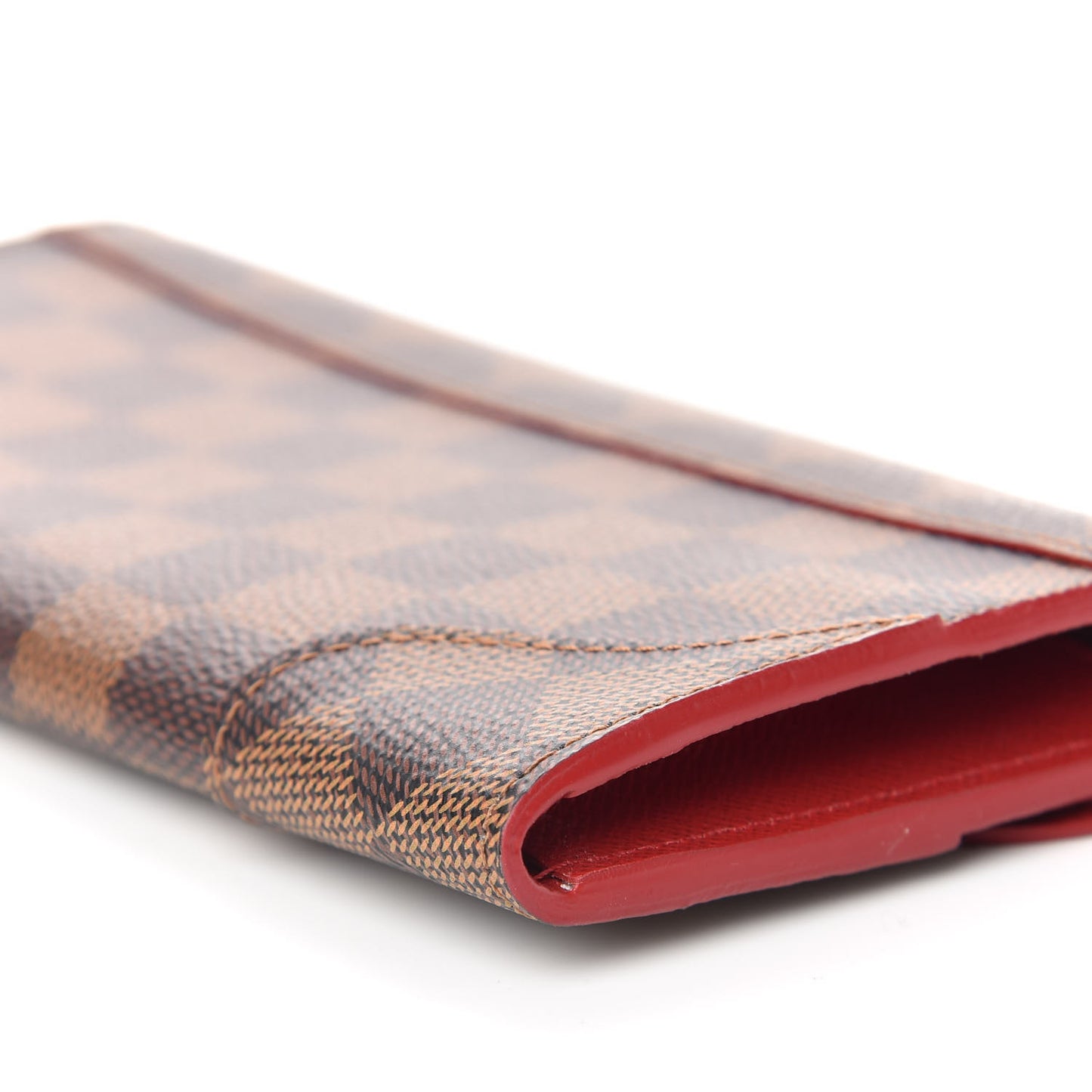 Damier Ebene Caissa Wallet Cherry