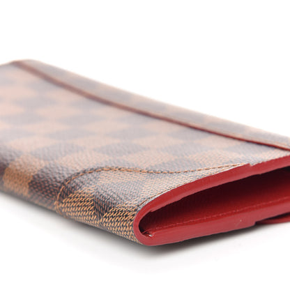 Louis Vuitton Damier Ebene Caissa Wallet Cherry 6 of 10