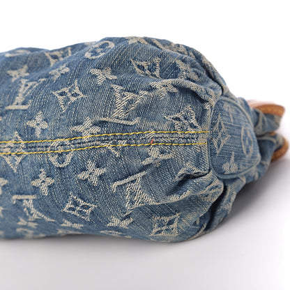 Louis Vuitton Monogram Denim Pleaty Blue 8 of 9