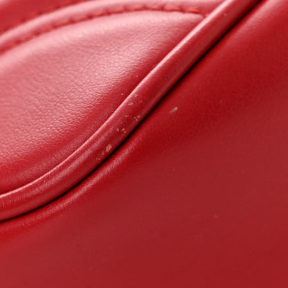 Gucci Calfskin Matelasse Small GG Marmont Shoulder Bag Hibiscus Red 11 of 13